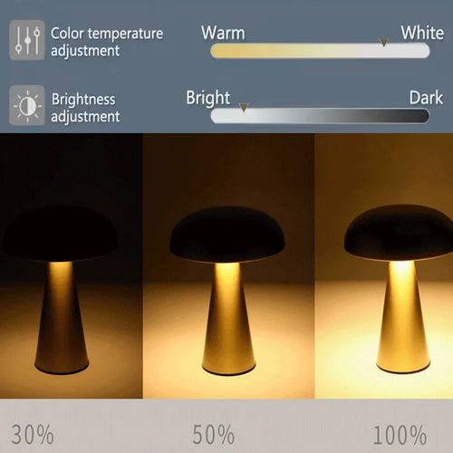 Aesthetic LED Mushroom Lamp | Color Changing Night Light for Bedroom & Desk Decor