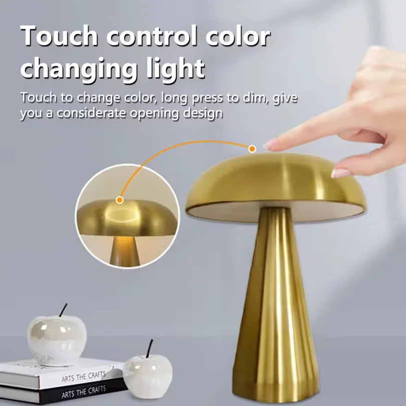 Aesthetic LED Mushroom Lamp | Color Changing Night Light for Bedroom & Desk Decor
